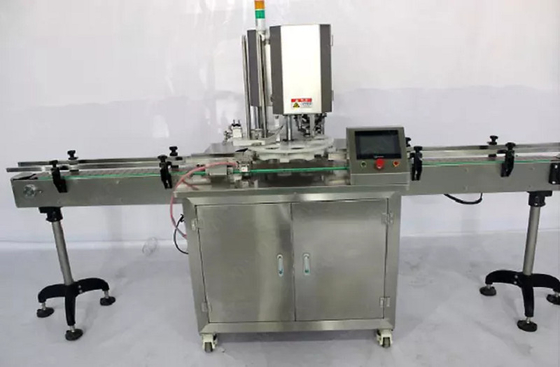 高性能のフル オートは機械、PLC のプラスチック缶のシーラー機械を継ぎ合わせることができます