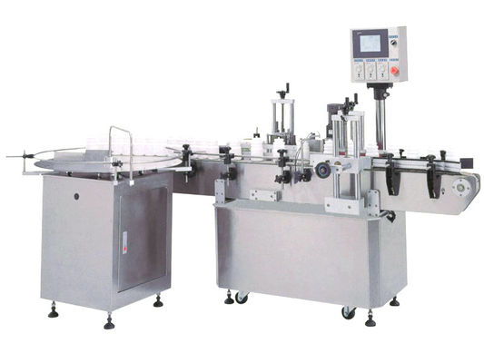 丸ビンのステッカーの分類機械、Dia 25mmの自動びんの分類機械35メートル/分 PLC