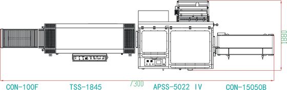 25ppm巻き戻すことは側面のシーリング箱がPLCのタッチ画面に合図する包装装置を縮める